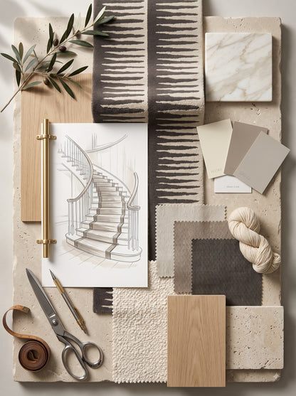 Black And White Abstract Stripe Wool Runner Rug