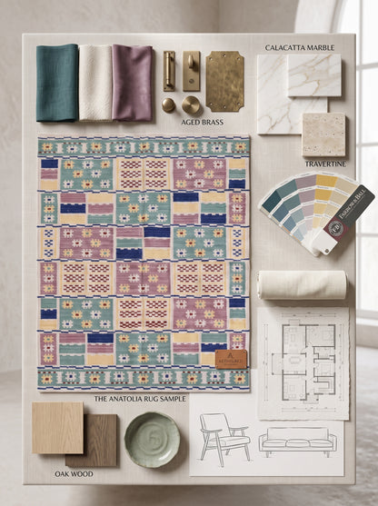 Bohemia Multi-Color Patchwork Grid Geometric Rug