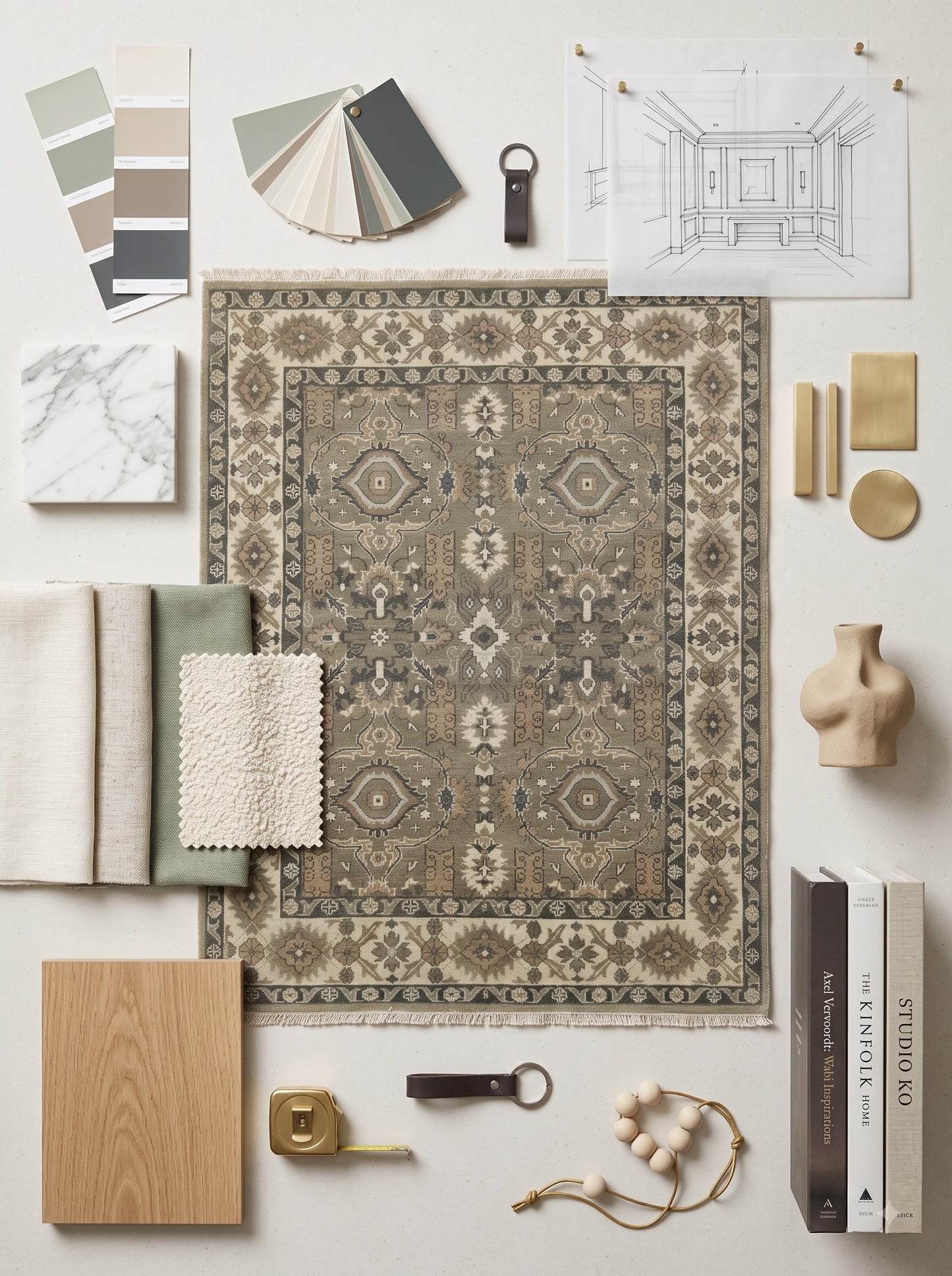 Wool Handknotted Oushak Rug Oversized Rug, Rug For Living Room