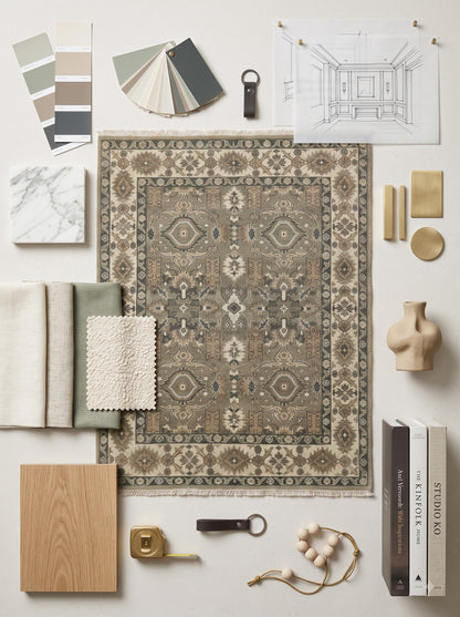 Wool Handknotted Oushak Rug Oversized Rug, Rug For Living Room