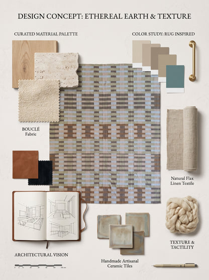 Handwoven Geometric Gridlock Cotton Wool Rug