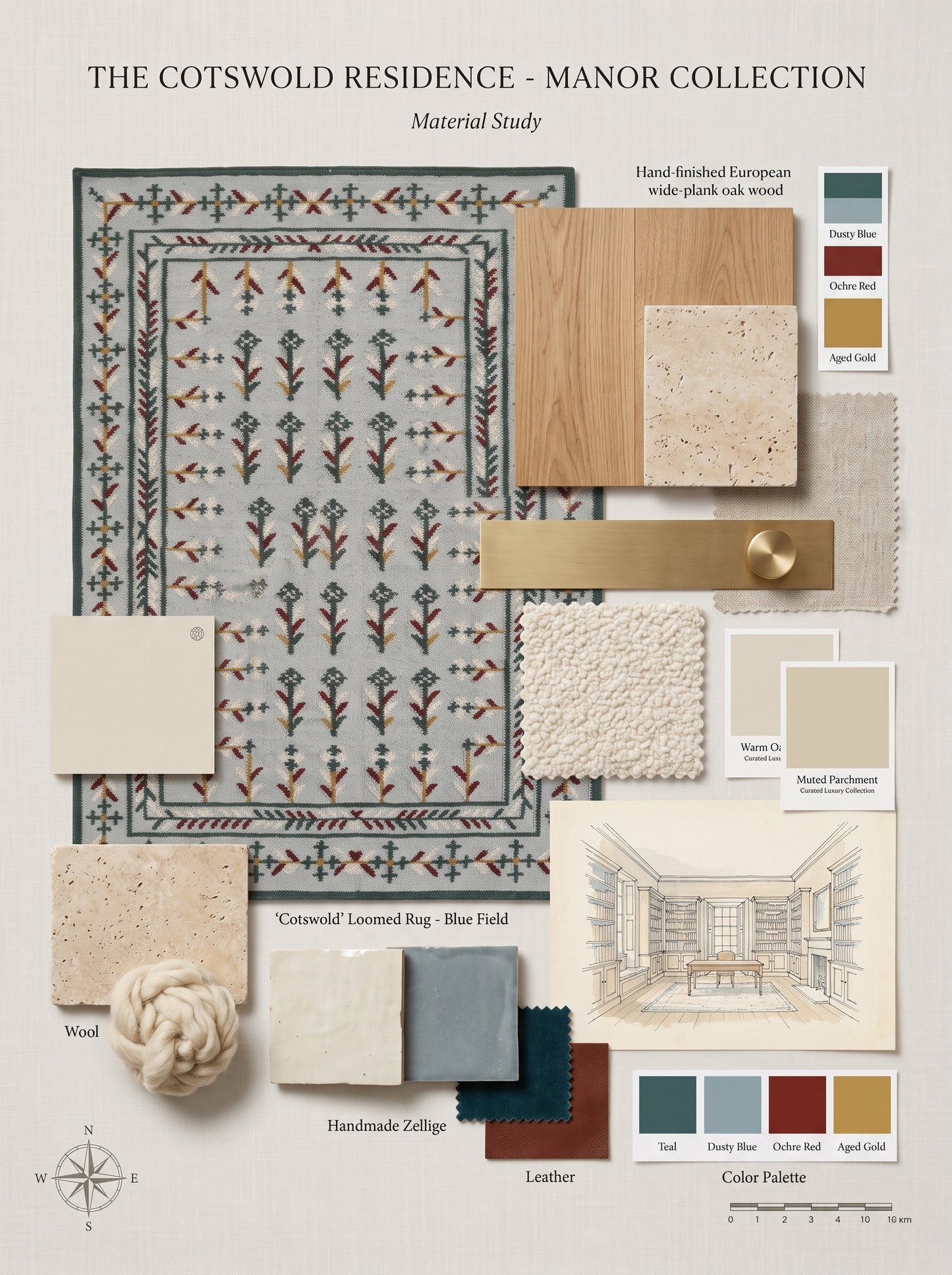 Nova Botanical Patterned Accent Rug