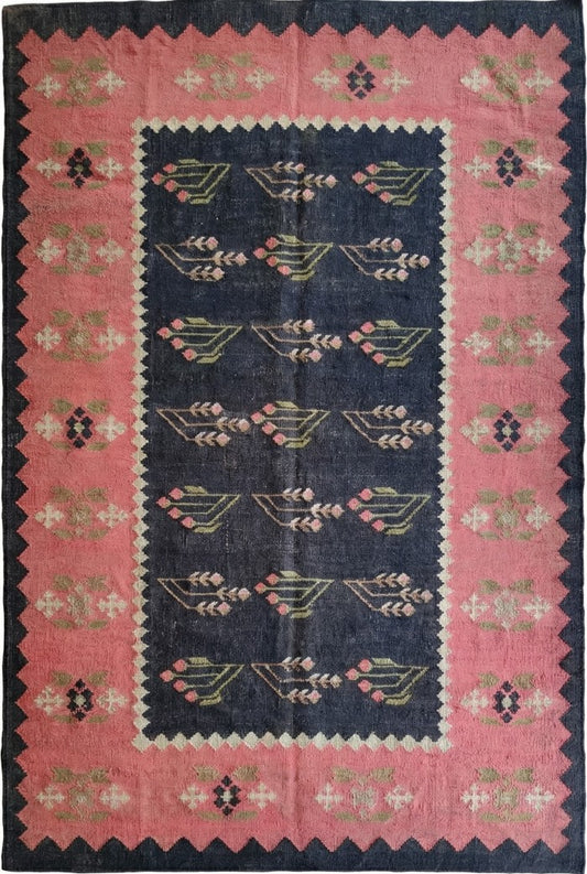Desert Bloom Heritage Durable Rustic Floor Decor rug