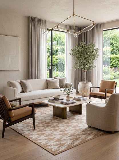 Handmade Flatweave Dhurrie Modern Cotton Rug