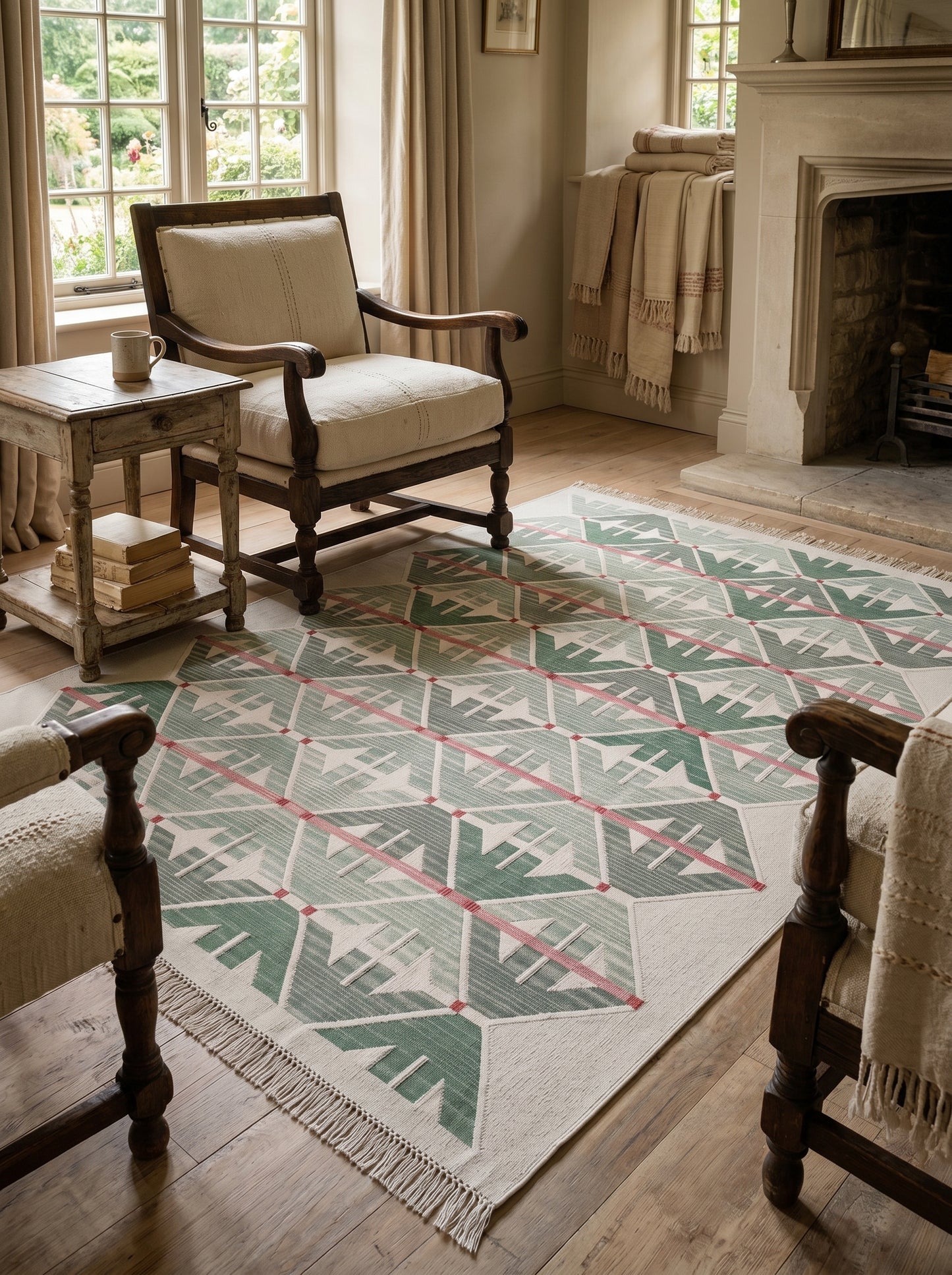 Bauhaus Style Abstract Carpet for Living Room, Minimalist Area Rug