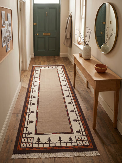 Sierra Southwestern Native American Style Dhurrie rug