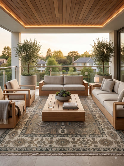 Wool Handknotted Oushak Rug Oversized Rug, Rug For Living Room