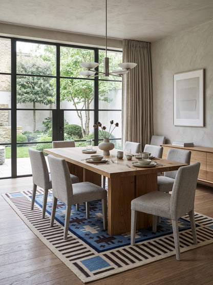 Southwestern Wool Cotton Flatweave Rug