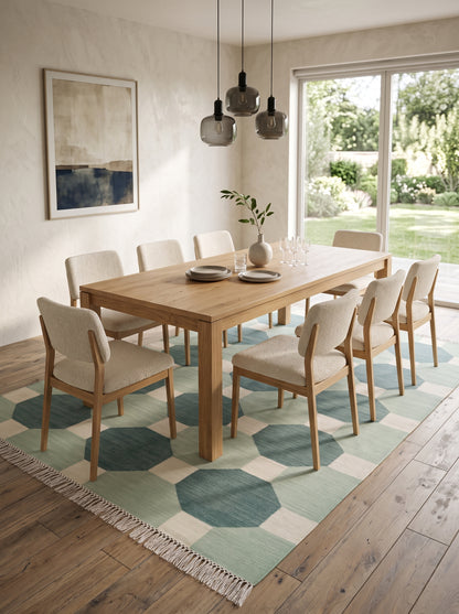 Sage & Mint Octagon cotton wool rug