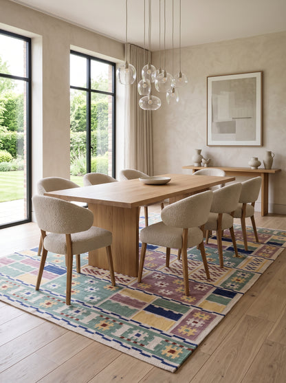 Bohemia Multi-Color Patchwork Grid Geometric Rug