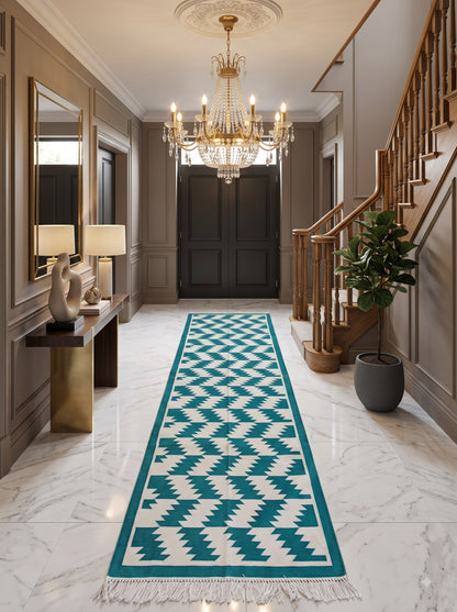 Geometric Design Runner Rug  Kitchen Runner Rug