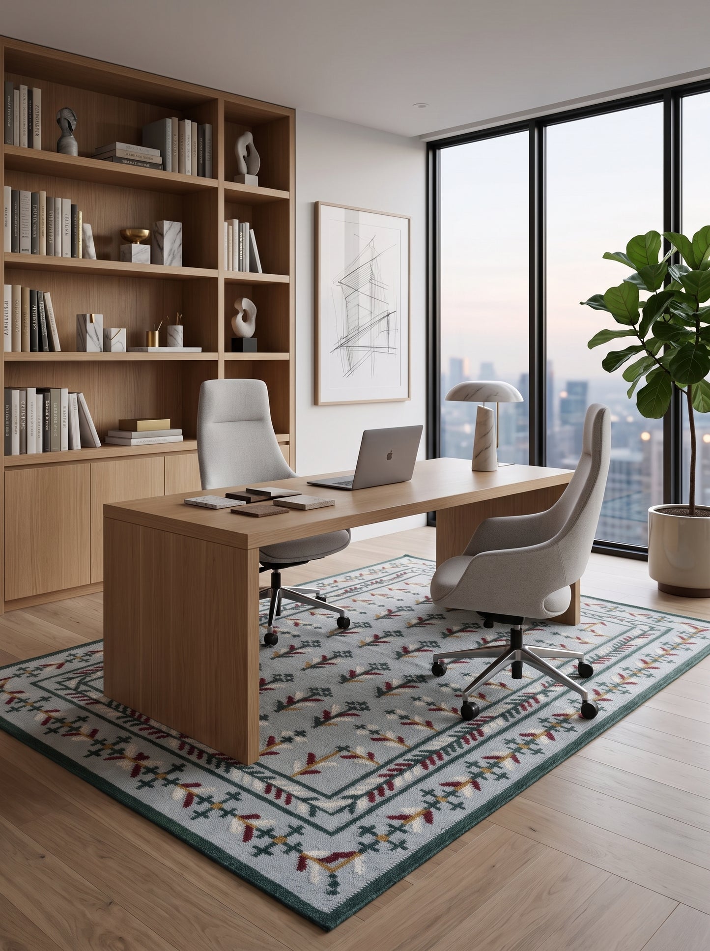 Nova Botanical Patterned Accent Rug