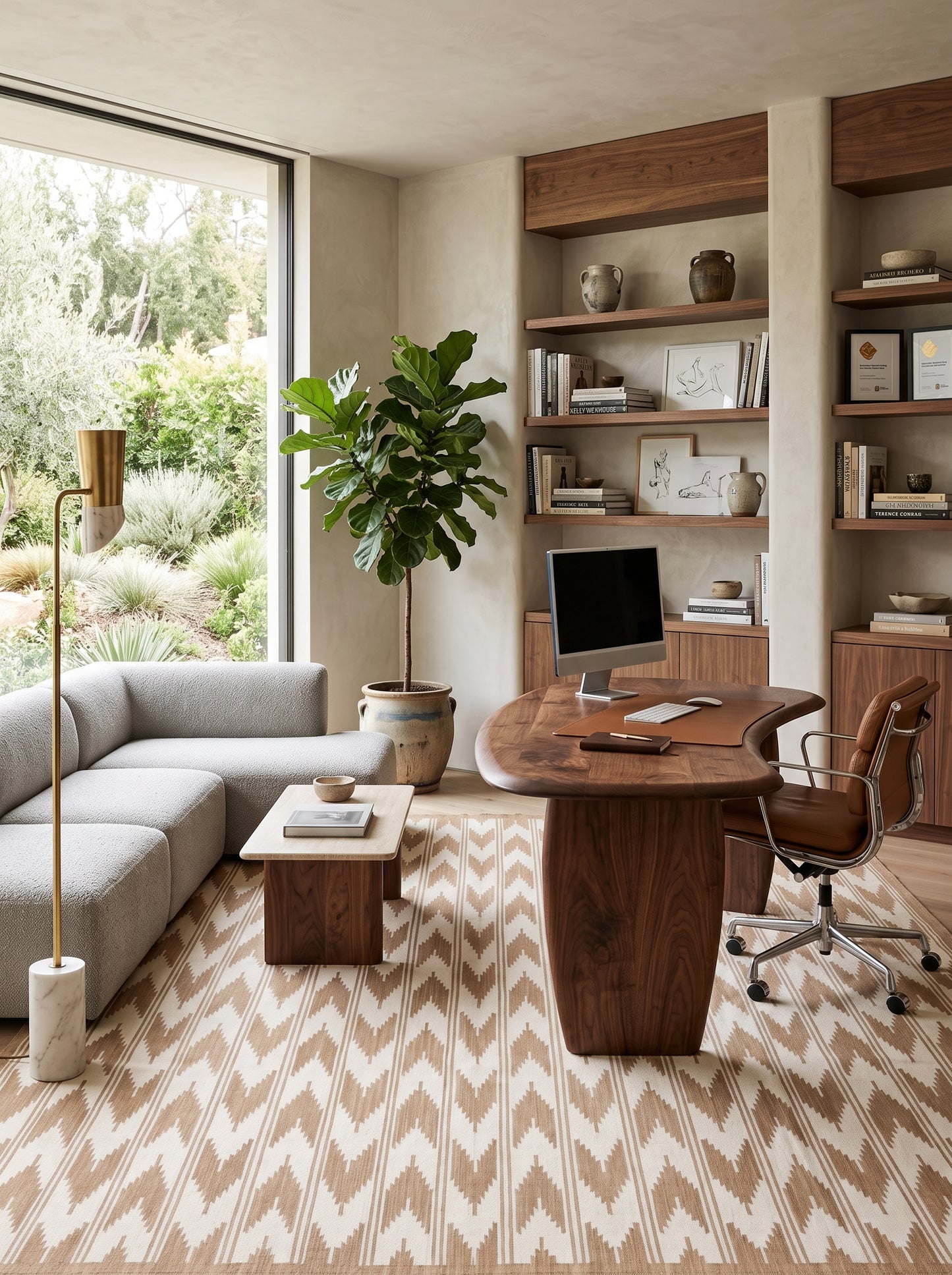 Handmade Flatweave Dhurrie Modern Cotton Rug