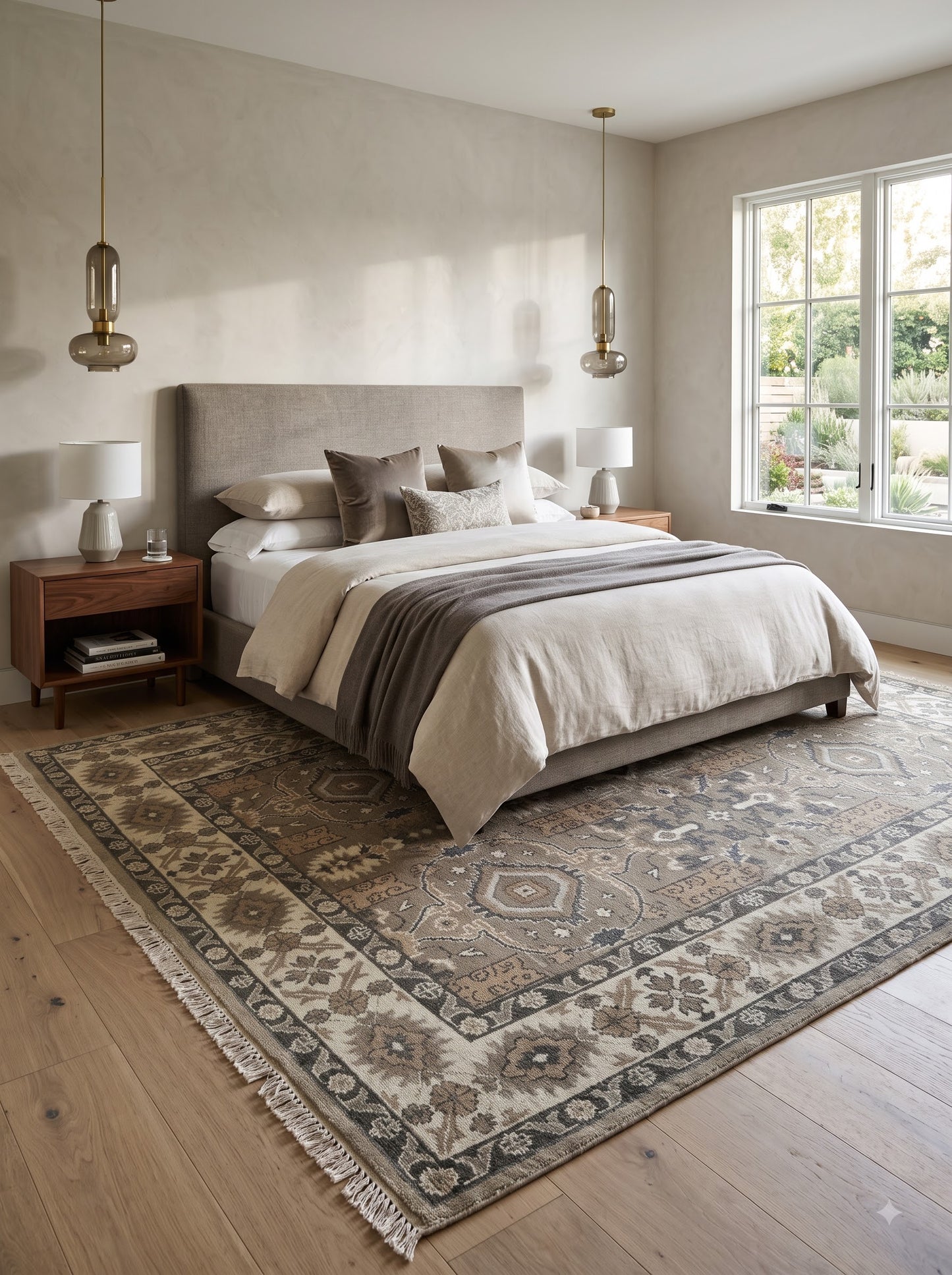 Wool Handknotted Oushak Rug Oversized Rug, Rug For Living Room