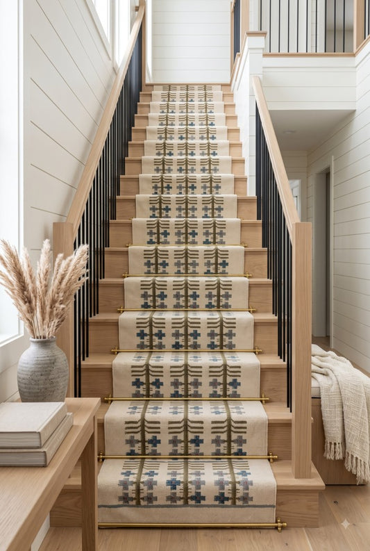 Cotton Wool Runner Rug Handmade Flatweave Hallway Runner