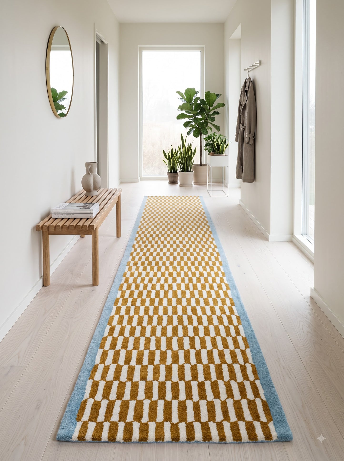 Hand Tufted Wool Stair Runner Rug Custom Stair Carpet
