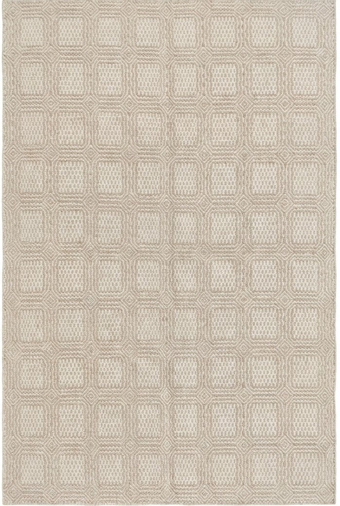 Sophisticated Neutrality Intricate Relief in Natural Wool
