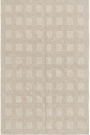 Sophisticated Neutrality Intricate Relief in Natural Wool