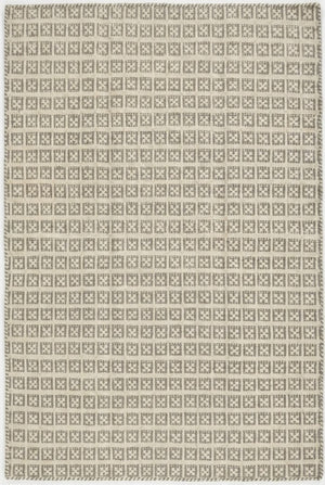 Beige Gray Modern Wool Carpet Scandinavian Handmade Floor Rug