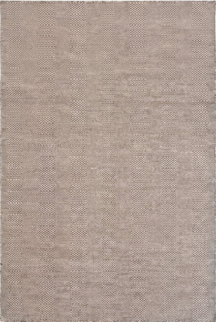 Premium Tonal Mauve Diamond Patterned Wool Flatweave Rug
