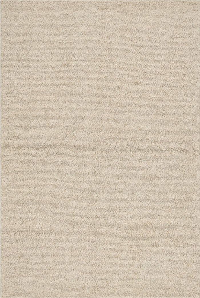 Scandinavian Style Minimalist Off-White Wool handloom Carpet