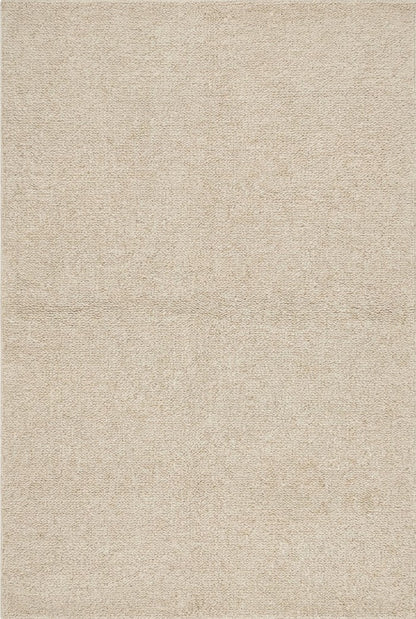 Scandinavian Style Minimalist Off-White Wool handloom Carpet