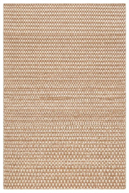 Earth Tone Grainy Pattern - Sustainable Handloom Living Room Rug