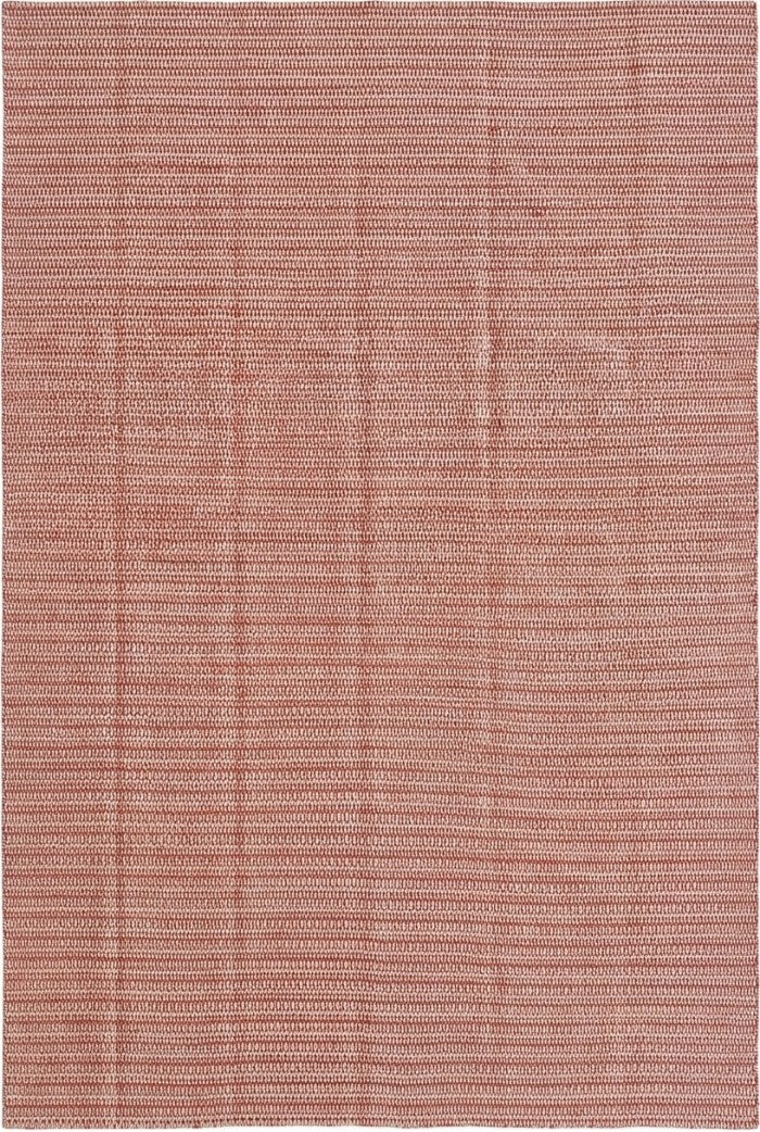 Organic Fiber Rust Red Dhurrie | Artisan Crafted Sustainable Home Decor