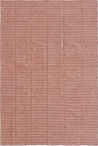Organic Fiber Rust Red Dhurrie | Artisan Crafted Sustainable Home Decor