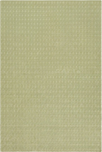 Emerald Moss Lattice Premium Handloom Living Room Carpet