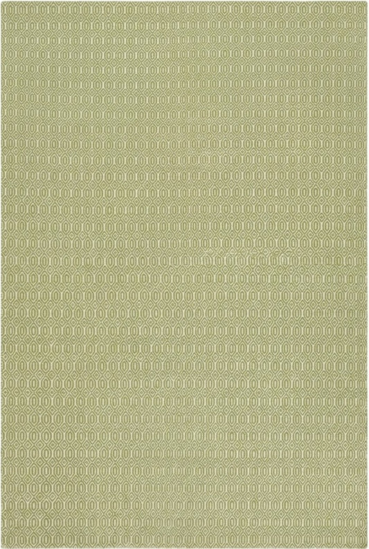 Emerald Moss Lattice Premium Handloom Living Room Carpet
