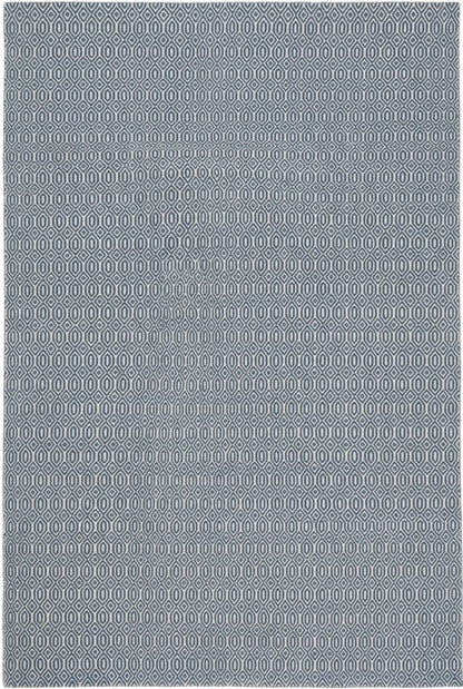 Indigo Lattice Oasis Artisan Woven Area Rug Carpet