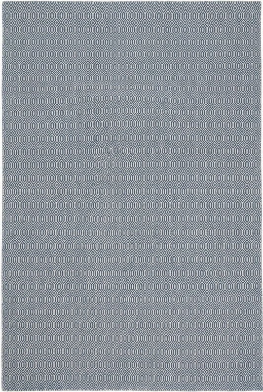 Indigo Lattice Oasis Artisan Woven Area Rug Carpet