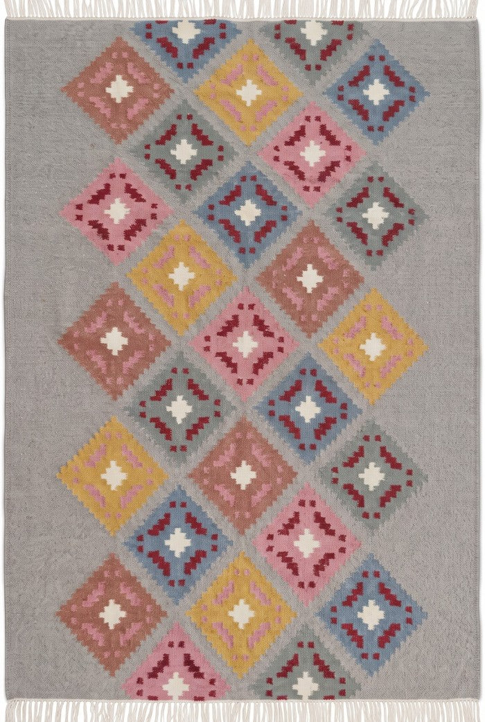 Pastel Argyle Diamond Geometric Area Rug