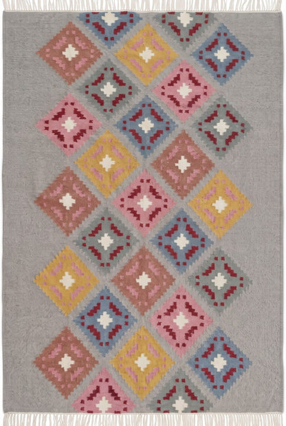 Pastel Argyle Diamond Geometric Area Rug