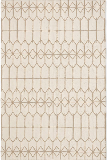 Morden Sahara Linear Mesh Cotton Wool Dhurrie