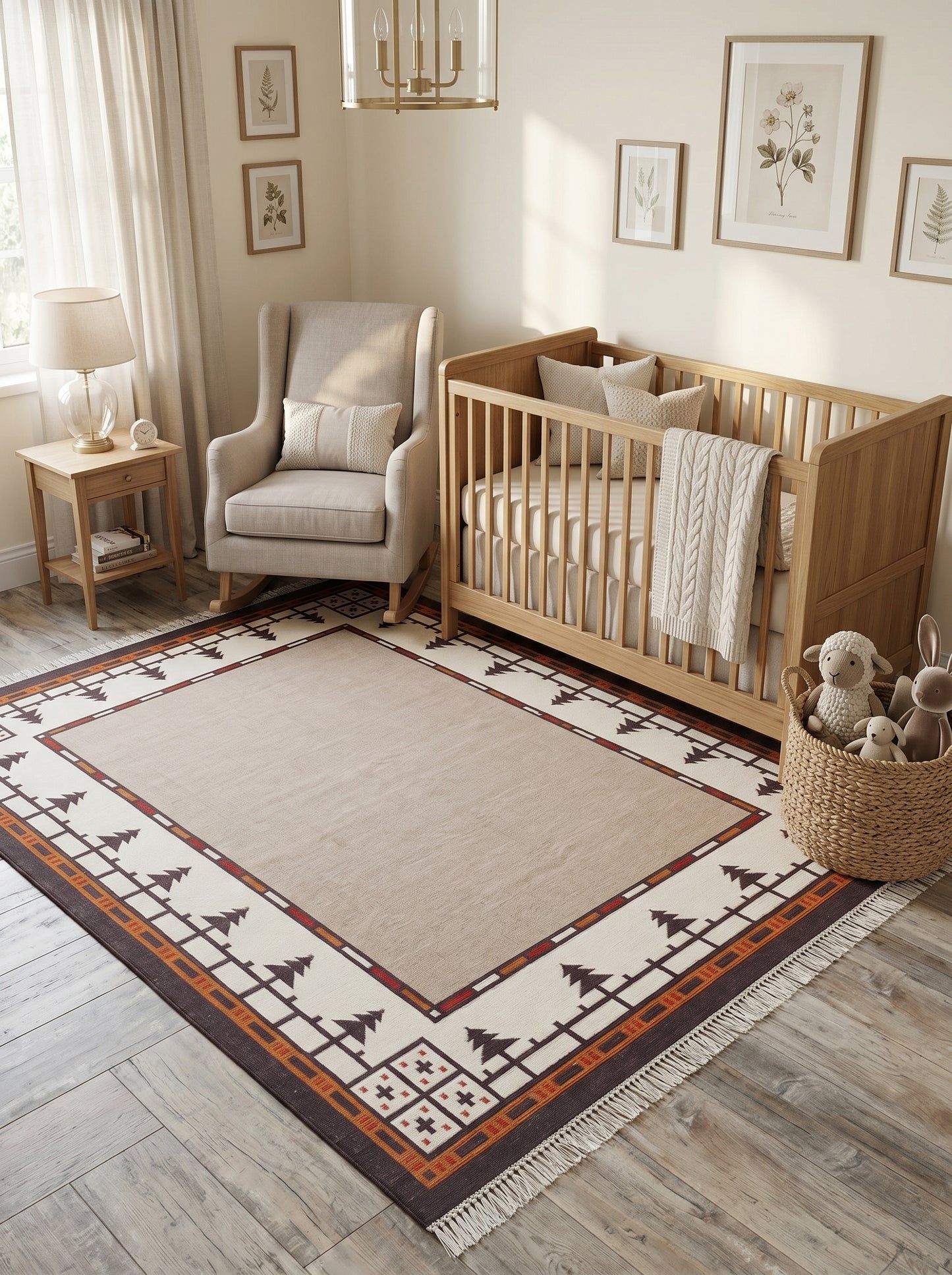 Sierra Southwestern Native American Style Dhurrie rug