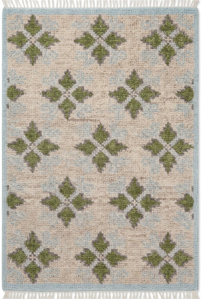 Handcrafted Geometric Floor wool  oushak Carpet