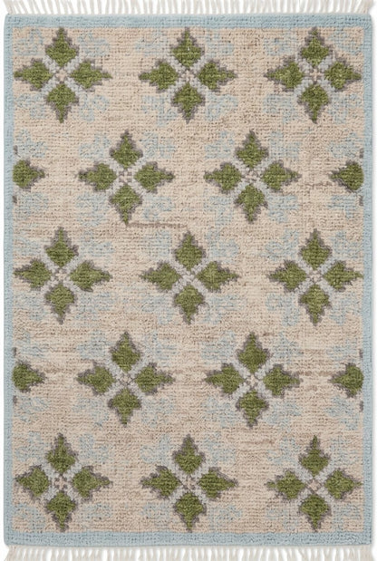 Handcrafted Geometric Floor wool  oushak Carpet