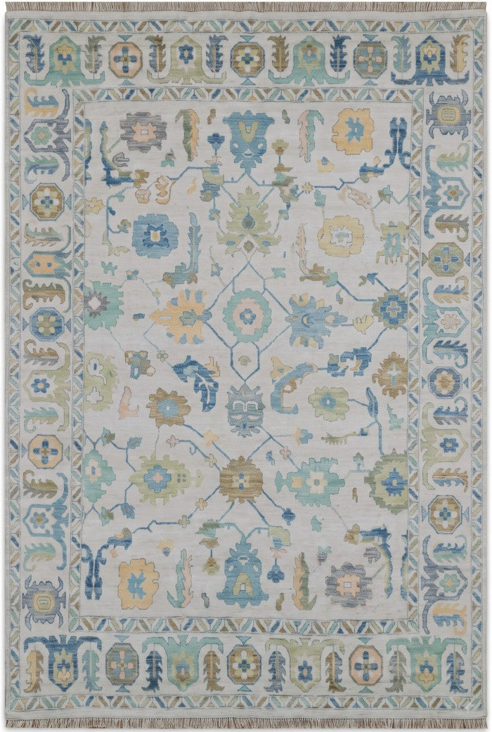 Luxury Vintage Turkish Style Custom Oushak Rug US UK