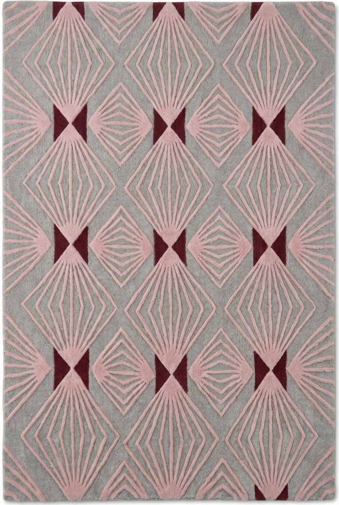 Sculptural Sunburst Diamond Pattern Premium Handcrafted Minimalist Floor Decor