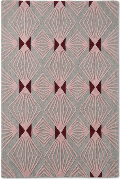 Sculptural Sunburst Diamond Pattern Premium Handcrafted Minimalist Floor Decor