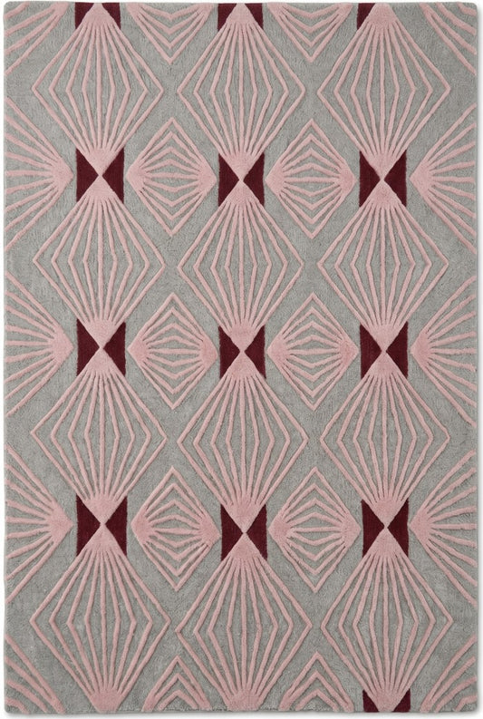 Sculptural Sunburst Diamond Pattern Premium Handcrafted Minimalist Floor Decor