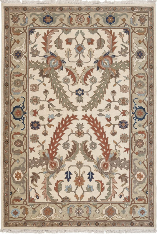 Heritage Floral Medallion Premium Moumak Area Rug