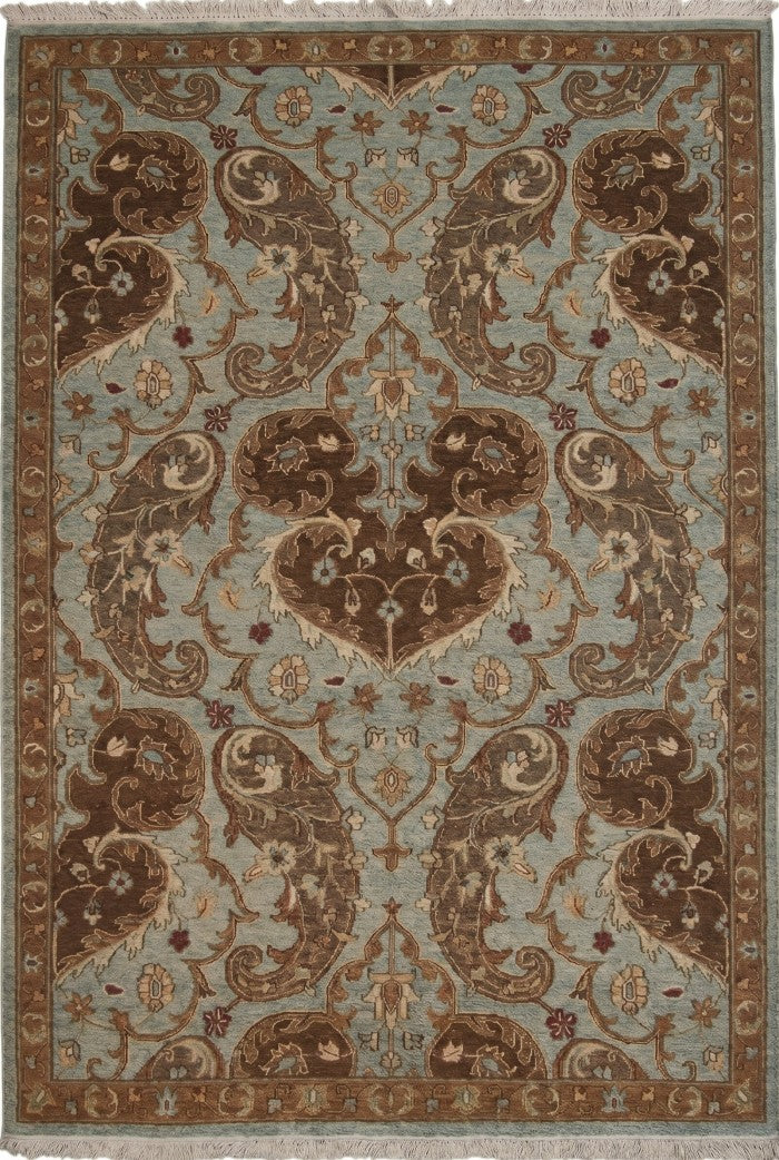 The Azure Paisley Antique Style Soumak Rug