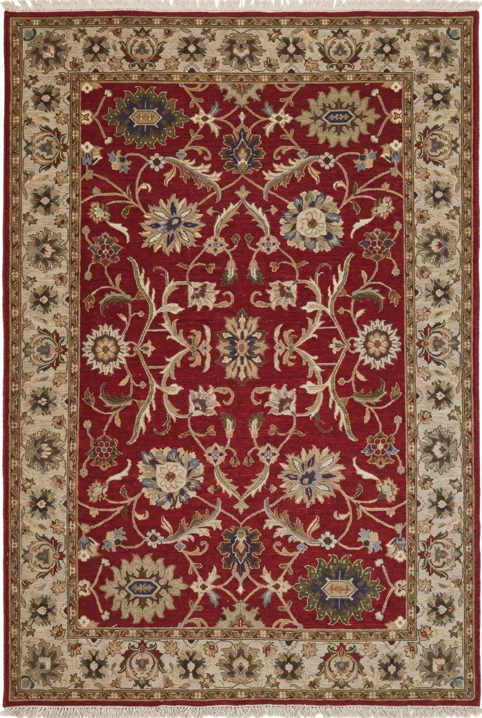 The Sultan’s Velvet Garden Ruby Red Soumak Rug