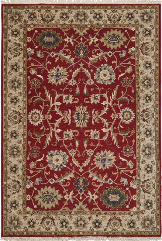 The Sultan’s Velvet Garden Ruby Red Soumak Rug