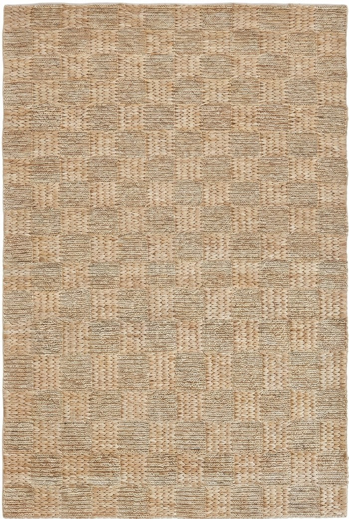 The Sandstone Checker Natural Jute Soumak Rug