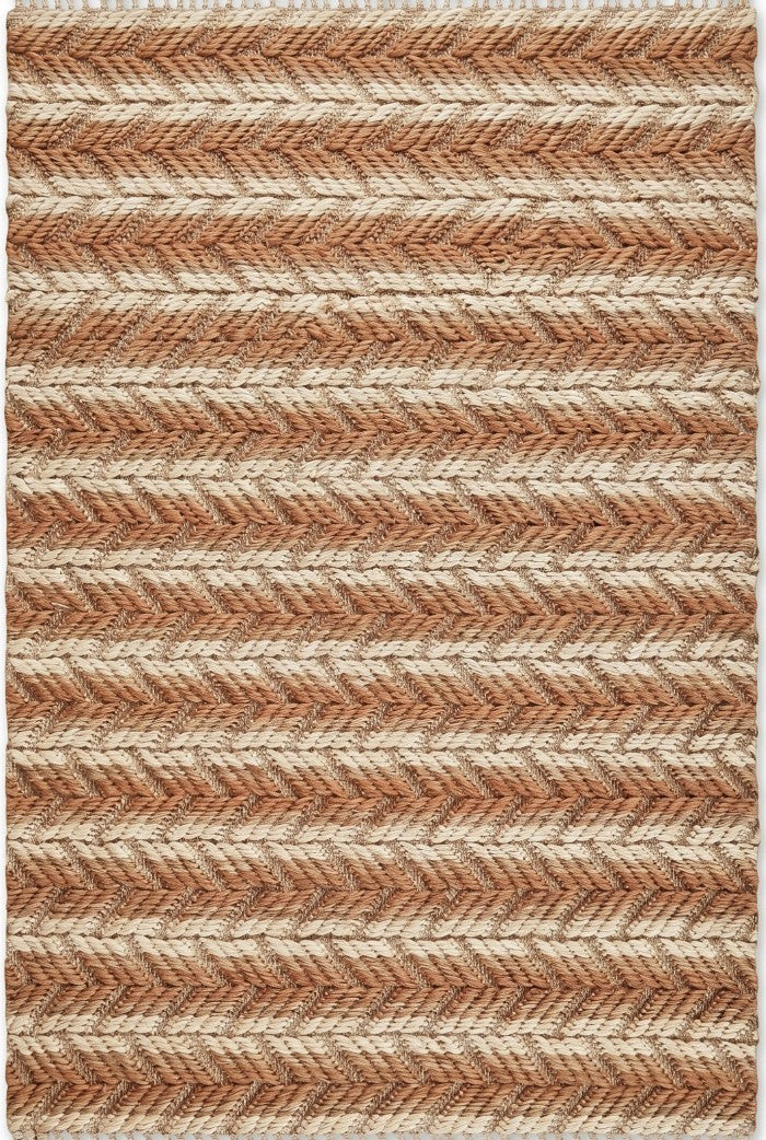 Horizon Grain Stripe Natural Fiber Textured Carpet