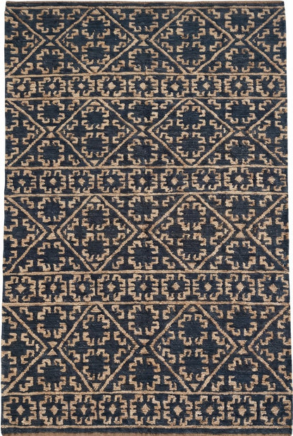 Cobalt Canyon Diamond Bespoke Mediterranean Soumak rug